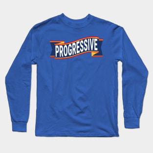 Progressive Liberal Democrat Banner Logo Long Sleeve T-Shirt